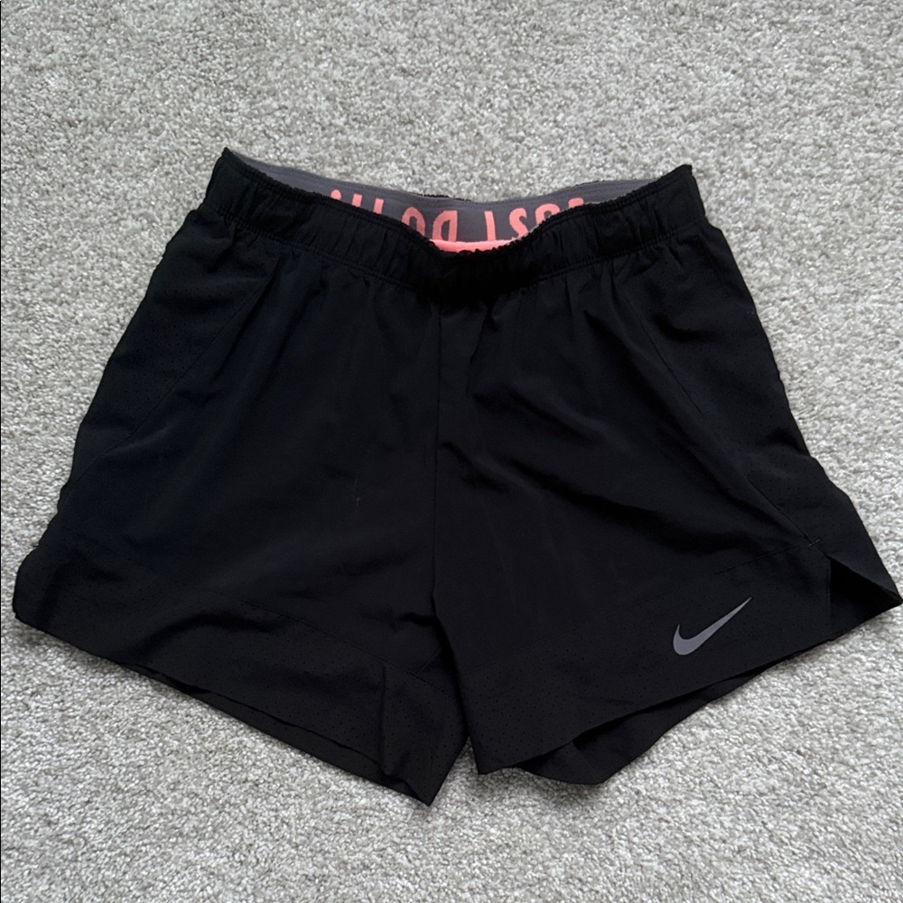 Nike dry fit running short with pink liner size X small